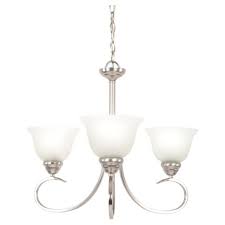 Yosemite Three Lights Chandelier Satin Nickel Target