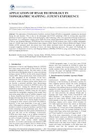 Pdf Application Of Ifsar Technology In Topographic Mapping Jupem S Experience