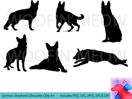 German Shepherd Svg Silhouette Clipart Dog Silhouette Clipart Dog Clip Art Playful Dog Family Pet Commercial Use Digital Download Dog Clip Art Dog Silhouette German Shepherd Dogs