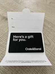 Crate and barrel gift cards may be redeemed online, in store at crate and barrel and cb2, or by phone for catalog orders. Crate Barrel Gift Card Tickets Vouchers Vouchers On Carousell