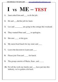 English Grammar Fce Cae Cpe Cambridge English I Vs Me When Should We Use I And When Should English Grammar English Grammar Quiz English Grammar Worksheets