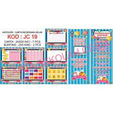 ~ sarat (tua) bunting sudah genap bulan;membunting menjadi (nampak) bunting: Jc19 Pak21 Carta Jadual Keceriaan Bilik Darjah Kelas Bahasa Melayu Percuma 2 Bunting Shopee Malaysia