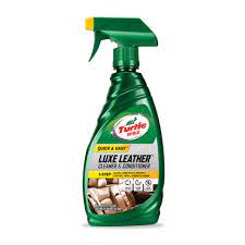 turtle wax luxe leather cleaner conditioner 1 step to clean condition and protect leather vinyl rubber and more car wax spray wax cleaning