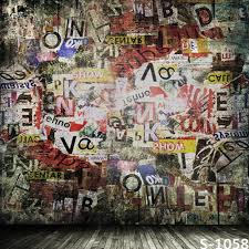 10x10ft Indoor Newspaper Wallpaper Wall Vintage Graffiti Letters Custom Photo Backdrops Studio Backgrounds Vinyl 8x8 8x10 8x15 Background Vinyl Photo Backdropsstudio Background Aliexpress