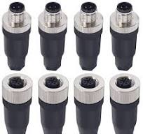Amazon.com: Lonlonty M12 4 Pin Male & Female Socket Panel ...