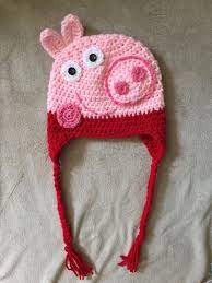 Ravelry Peppa And George Pig By It S So Crochet Crochet Baby Hats Crochet Hair Accessories Crochet