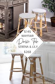 This swivel bar stool with cushion by charlton home swivels to a full 360 degrees. Serena And Lily Backless Bistro Bar And Counter Stool Dupe Kendra Found It