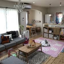 部屋全体 ラグ リビングダイニング ダイニング ベビーベッド などのインテリア実例 2017 01 12 15 46 23 roomclip ルームクリップ インテリア リビング インテリア 実例
