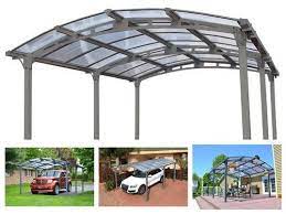 Metal Garage Carport Canopy Shelter Single Car Aluminum Shed Kit Cover Outdoor Portable Carport Backyard Sheds Outdoor Pergola
