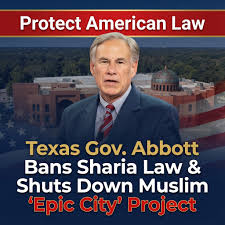 Radical Islam and Sharia law courts will NOT be tolerated in our great  state.