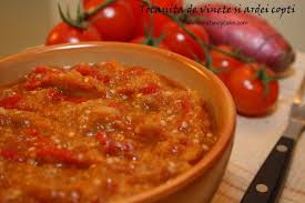 Reteta Culinara Tocanita De Vinete Cu Ardei Copti Din Categoriile Mancaruri Cu Legume Si Zarzavaturi Retete De Post Retete Vege Recipes Traditional Food Food