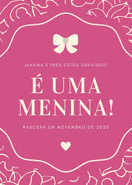 Página 4 – Modelos de Chá Revelação customizáveis e grátis