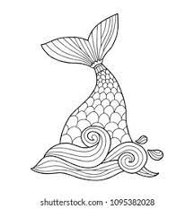 You can use our amazing online tool to color and edit the following mermaid tail coloring pages. Image Shutterstock Com Image Vector Vector Merm