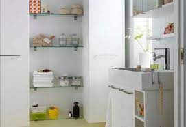 You'll be able to increase storage space no matter how small your. Simple Glass Bathroom Shelf Decorating Ideas