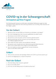 Https Www Tirol Kliniken At Data Cfm Vpath Ma Wartbare Inhalte Coronavirus3 Covid 19 In Der Schwangerschaft Hall