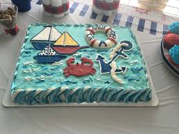 Nautical Theme Baby Shower Sheet Cake Baby Shower Sheet Cakes Baby Shower Sheets Baby Shower Nautical Theme