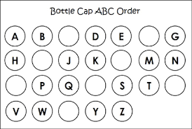 Bottle Cap Alphabet Printable For Pre K And Preschool