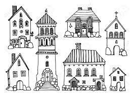 Cartoon Hand Drawing Houses Royalty Free Cliparts Vectors And Cartoon Drawings How To Draw Hands Doodle Drawings
