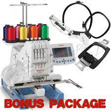 Janome Mb 4 Four Needle Embroidery Machine With Included Hat Hoop And Lettering Hoops