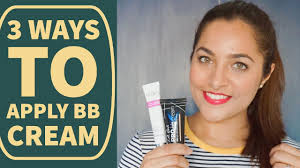 how to apply bb cream in 3 ways