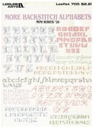 These five patterns all offer something a little different, so you can choose the one that will match your project best. More Backstitch Alphabets Mini Series 20 705 Counted Cross Stitch Patterns Leisure Arts Leisure Arts Designers Amazon Com Books