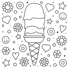 Dibujo Helado Para Colorear