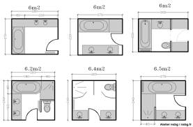 Les Salles De Bains De Taille Moyenne 4 5 6 M En 2020 Plans Petite Salle De Bain Plan Salle De Bain Salle De Bain