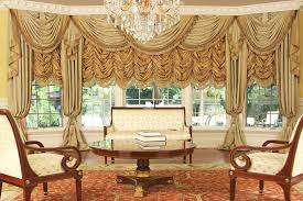 This inviting setup is created by kate jackson design. Custom And Luxury Drapery For Large Bay Window Traditional Living Room Chicago By Custom Drapery Workroom Houzz