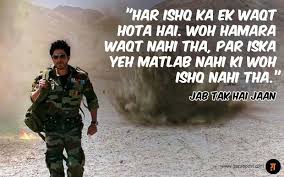 Choti choti teri bachkani badmashiyon se. 21 Jab Tak Hai Jaan Ideas Bollywood Quotes Bollywood Bollywood Love Quotes