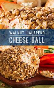 Fisher Nuts Recipe Walnut And Jalapeno Cheese Ball Recipe Cheese Ball Cheese Ball Recipes Recipes