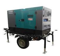 Trailer Type diesel generator set with 2 wheels
