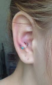 snug hoop w gem piercing mermaid gem ear piercing snug turquoise earring snug piercing upper ear piercing ear piercings