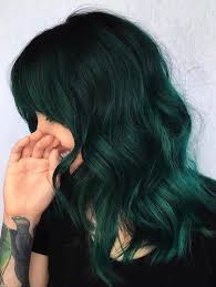 Awesome Dark Green Hair Colors And Hairstyles For Women 2020 Stylesmod Hair Styles Dark Green Hair Green Hair