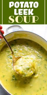 Potato Leek Soup Is A Classic Nothing S Better Than A Bowl Of Hearty Potato Soup On A Chilly Day And It S Easy Too No Crea In 2020 Leek Soup Potato Leek