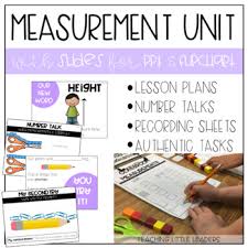 kindergarten measurement unit with ppt and flipchart slides