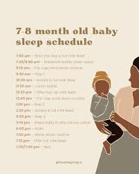 7-8-month-old baby sleep schedule 💤 Here's a flexible nap routine to help  you navigate the beautiful chaos that comes with a 7-8-month-old bundle of  joy.⁠ ⁠ Remember, this is just a starting