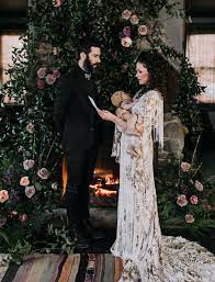 When Floral Designers Renews Their Vows You Know It S Going To Be Out Of This World Green Wedding Shoes Vow Renewal Dress Renewal Wedding Bride