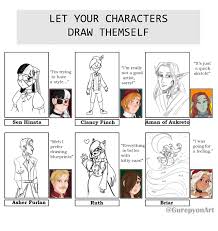 Where did you hear it? Characters Draw Themselves Meme By Snowy Weather On Deviantart
