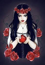 Glossy Print With My Drawing Snow White Its Measuring 12 X 8 Inches Or 30 X21cm A4 Or 30x40 Cm A3 The Print Is D Snow White Art Goth Snow White Dark Disney