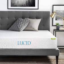 Maybe you would like to learn more about one of these? Amazon Com Lucid 10 Inch 2019 Gel Memory Foam Mattress Queen White Home Kitchen