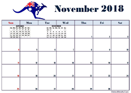 November 2018 Calendar Australia Australia Calendar November Calendar Australia Calendar Holiday Calendar