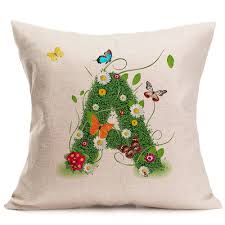 It's fun to change throw pillows or pillow covers out each season or holiday. Spring Letter New Linen Pillow Cases Waist Square 43x43cm Cotton Pillow Cover Home Throw Pillows Super Discount 61a1d5 Cicig