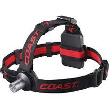 Coast Hl3 100 Lumen Led Headlamp With Hardhat Compatibility Tt7454cp The Home Depot In 2021 Led Headlamp Headlamp Black Led