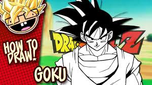 Add a line, which will act as the center of it. How To Draw Goku Dragon Ball Z Easy Step By Step Drawing Tutorial Anime Thursdays Youtube