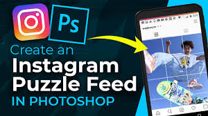Set up a psd file 3000px wide by 5000px high. Create An Instagram Puzzle Feed In Photoshop Tutorial Psd Template Download Youtube