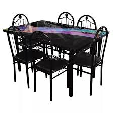 Dining, kitchen & bar kitchen & dining sets kitchen & dining chairs kitchen & dining tables counter & bar stools bar tables buffets & sideboards home bars kitchen islands & carts kitchen furniture. Pyunar Cera Metal Dining Table And Chairs Set 1 6 Dining Sets Furniture For Home Office Institution Utility