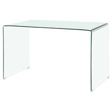 Rectangular silk black/chrome laptop desks with glass top by carnegy avenue. The Furniture Market Geo Glass Large Clear Glass Desk With Tempered Toughened Safety Glass Buy Online In Bahamas At Bahamas Desertcart Com Productid 52086303