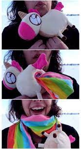 Unicorns Pooping Rainbows Its A Plush That Turns Into A Scarf And We Need One Now Stacey S Unicorns Unicorn Cute Unicorn Unicorn Party