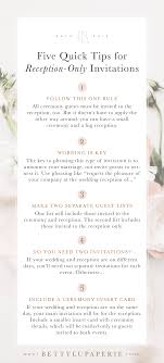 Maybe you would like to learn more about one of these? Wedding Invitation Wording For Reception Only Betty Lu Paperie