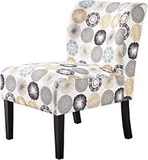 topeakmart armless accent chair modern fabric single sofa dining chair comfy u in 2021 upholstered side chair contemporary living room chairs upholstered accent chairs
